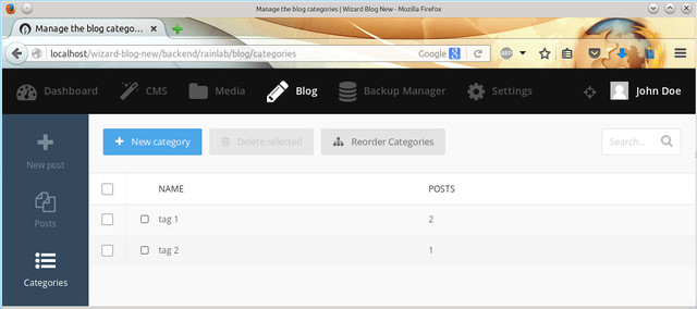 The tag manager