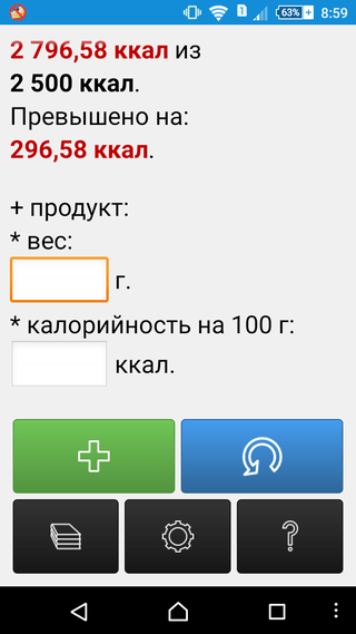 Кнопки управления