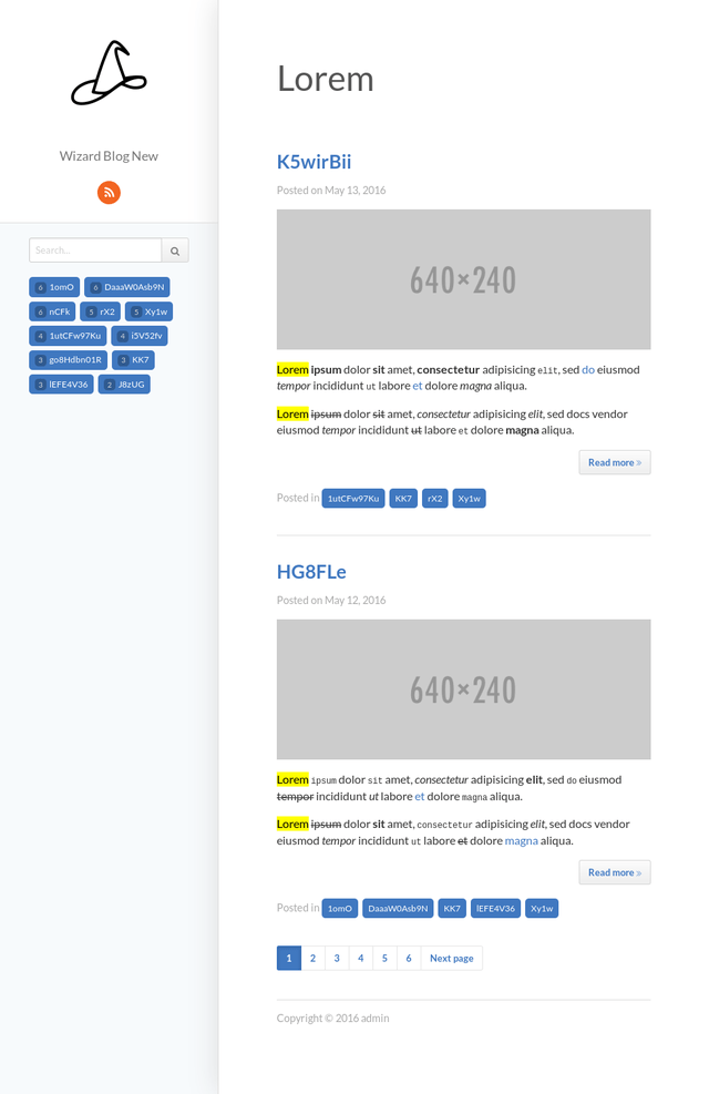 Search results
