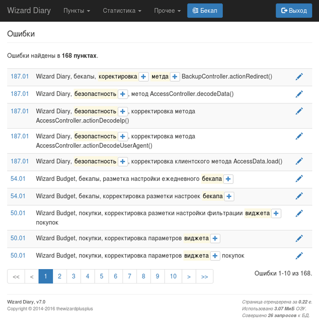 Список грамматических ошибок