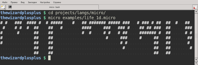 One-dimensional cellular automata